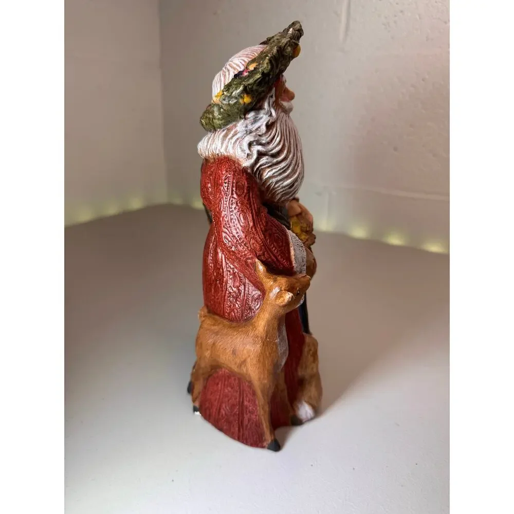 vintage 1993 Garry Sharpe Gare woodland Santa ceramic figurine 9.5”